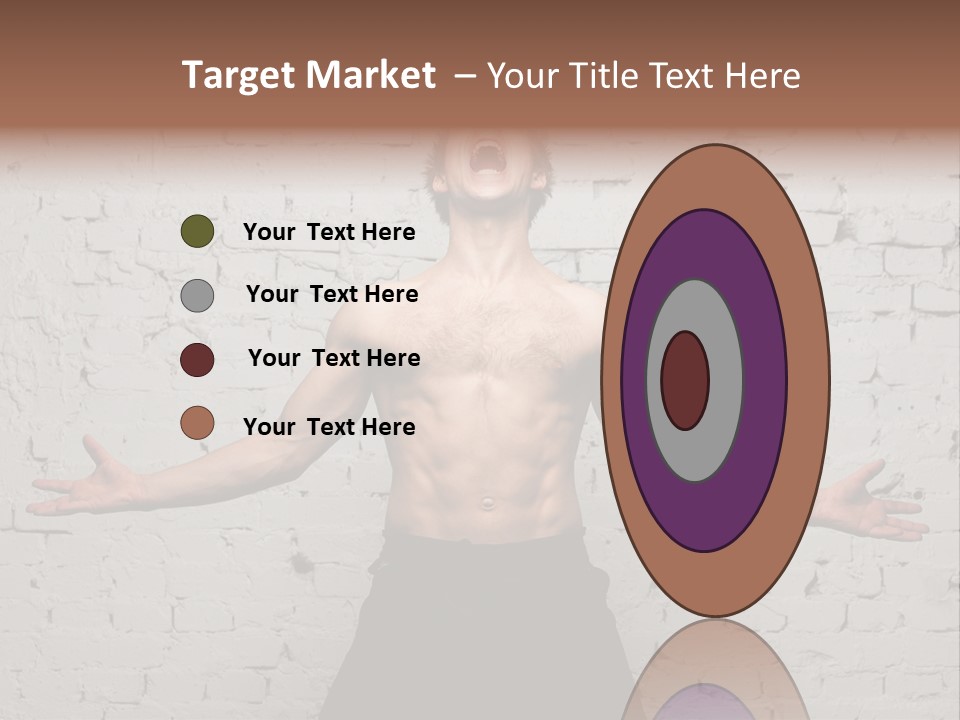 Man Roaring PowerPoint Template