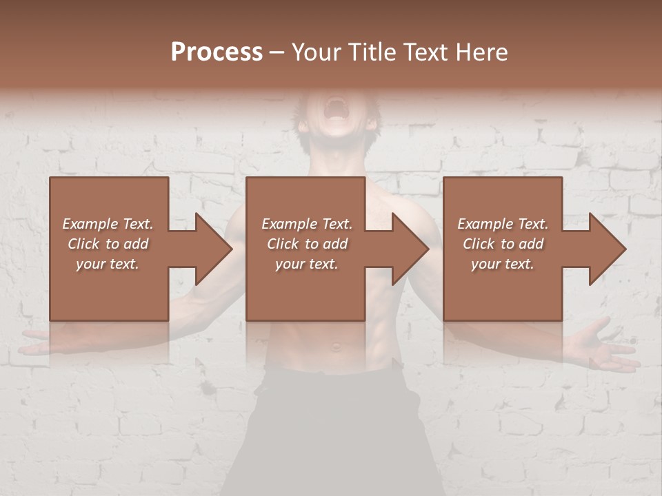 Man Roaring PowerPoint Template