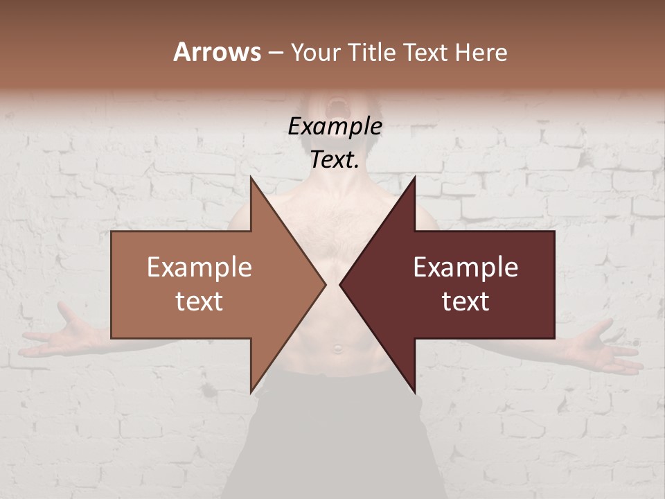Man Roaring PowerPoint Template