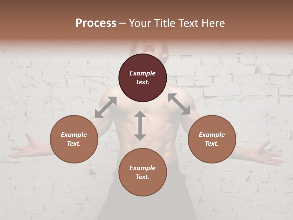 Man Roaring PowerPoint Template