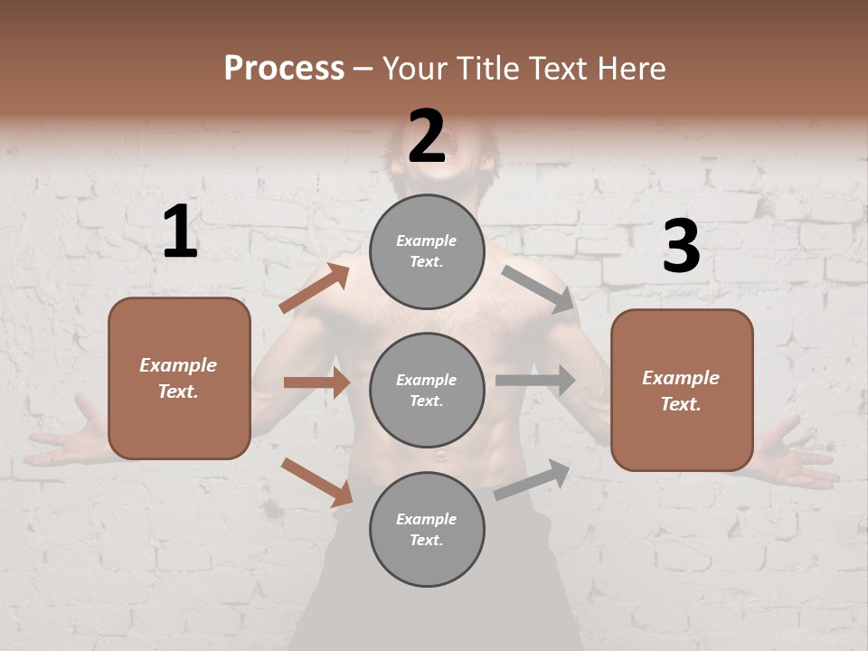 Man Roaring PowerPoint Template