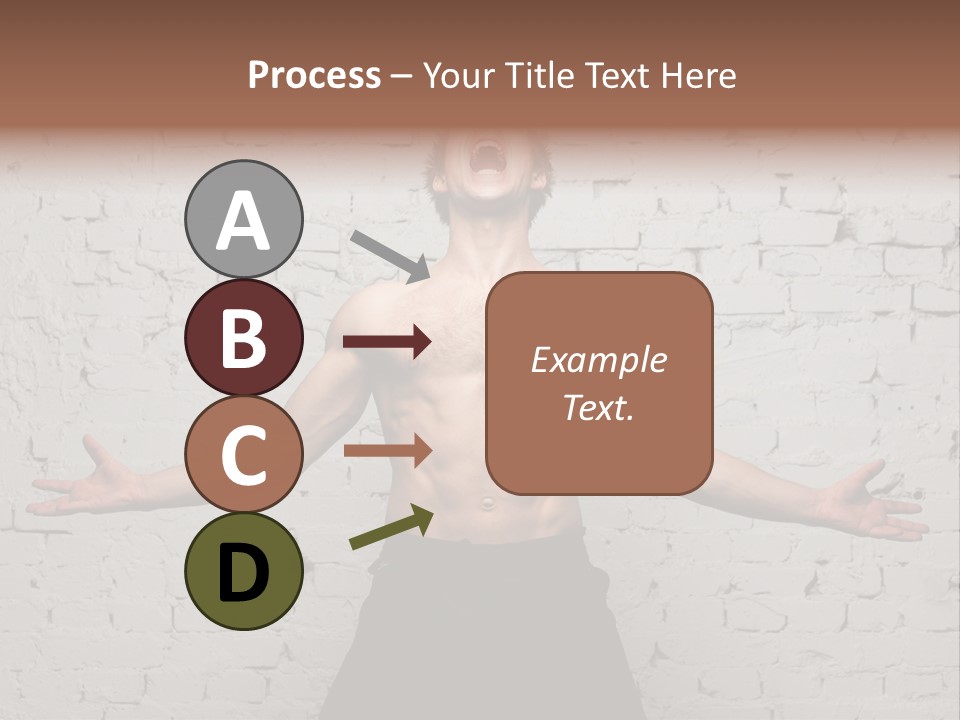 Man Roaring PowerPoint Template