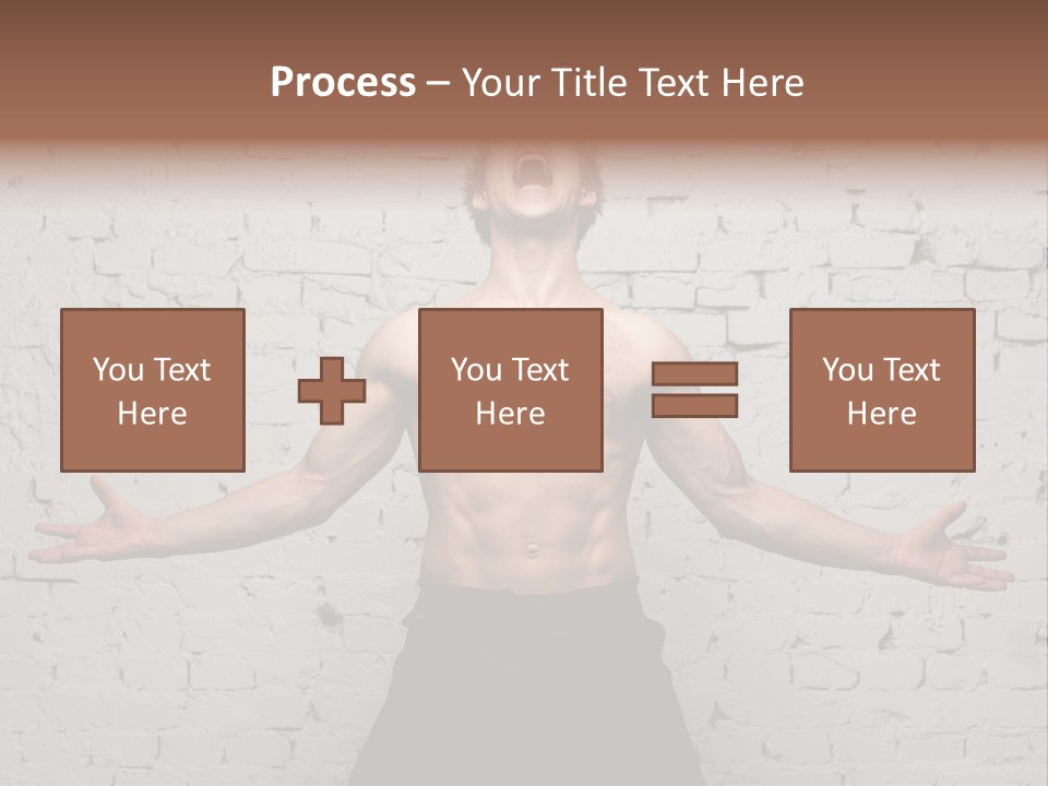 Man Roaring PowerPoint Template