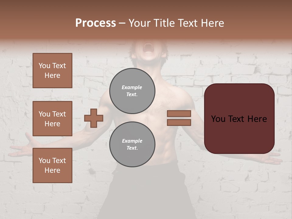 Man Roaring PowerPoint Template
