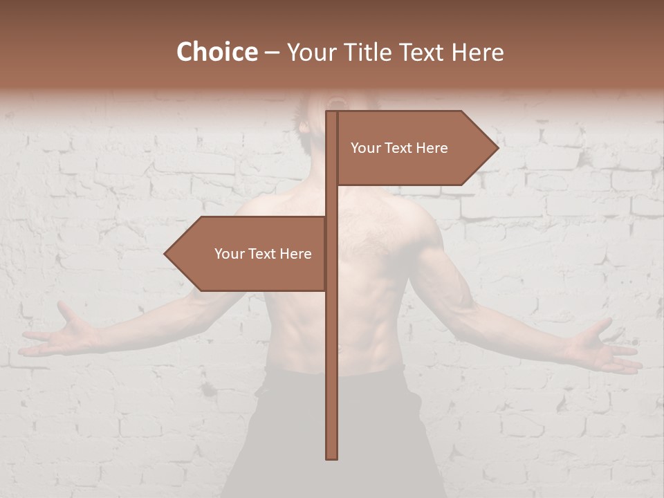 Man Roaring PowerPoint Template