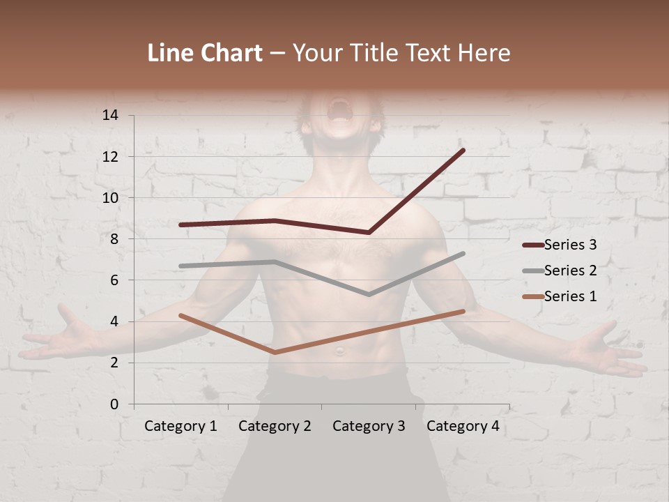 Man Roaring PowerPoint Template