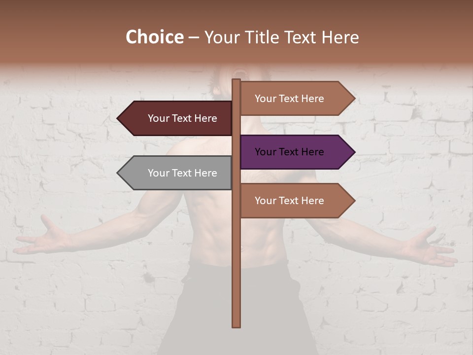 Man Roaring PowerPoint Template