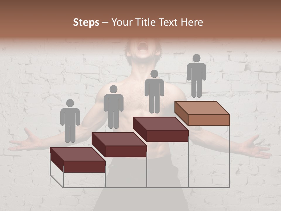 Man Roaring PowerPoint Template