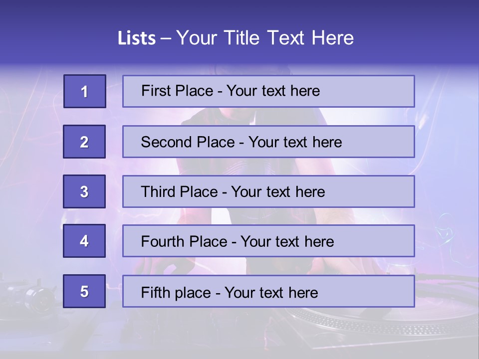 Dj Playing PowerPoint Template