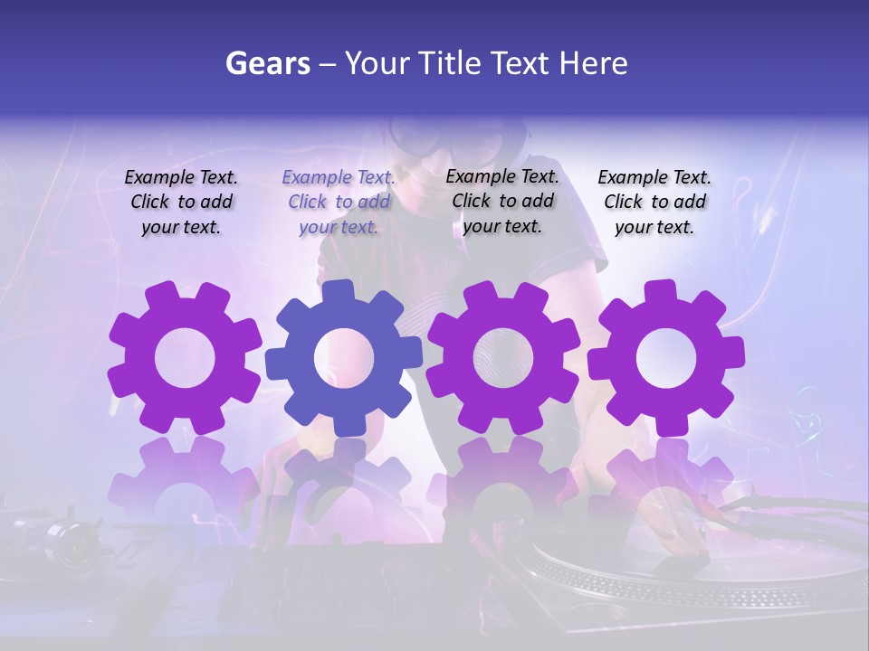 Dj Playing PowerPoint Template