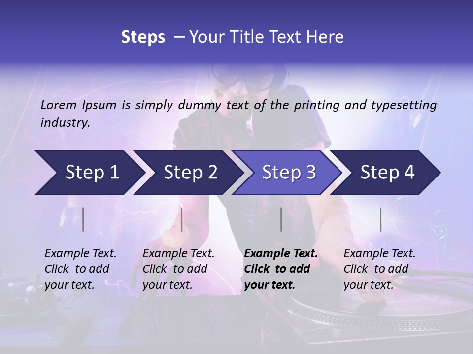 Dj Playing PowerPoint Template