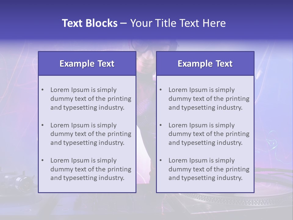 Dj Playing PowerPoint Template