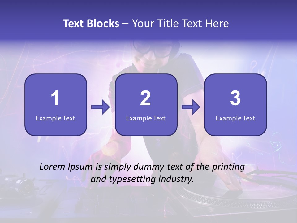 Dj Playing PowerPoint Template
