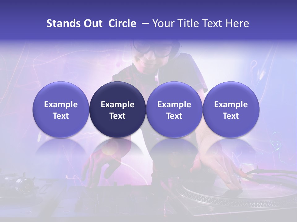 Dj Playing PowerPoint Template