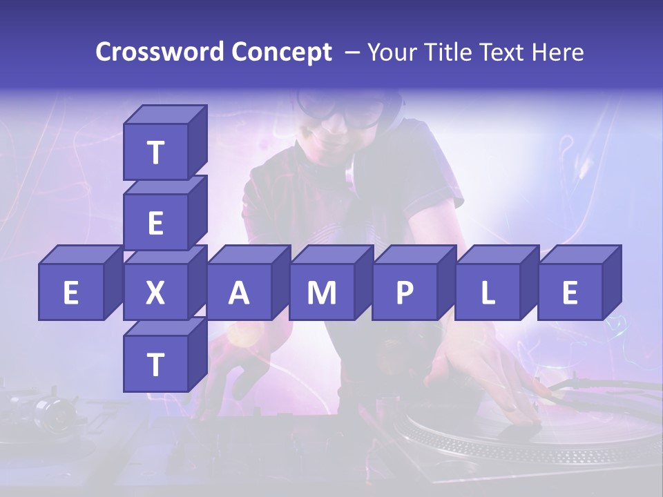 Dj Playing PowerPoint Template