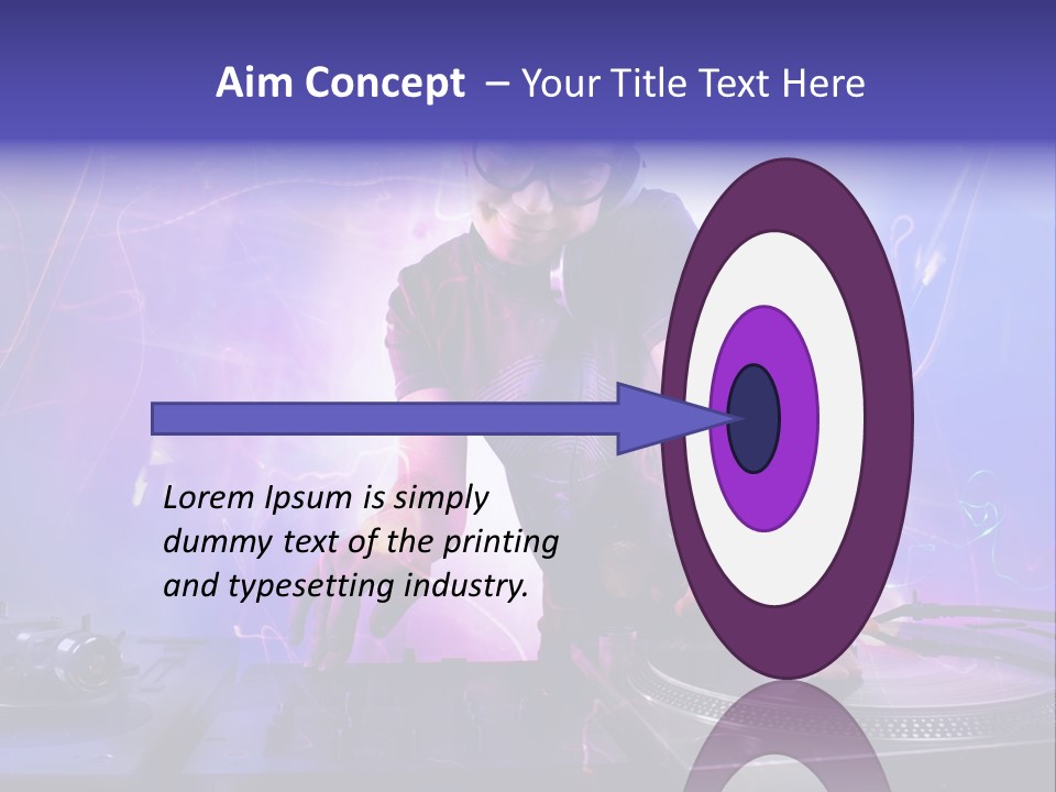 Dj Playing PowerPoint Template