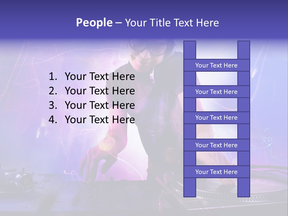Dj Playing PowerPoint Template