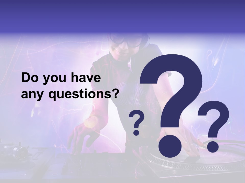 Dj Playing PowerPoint Template