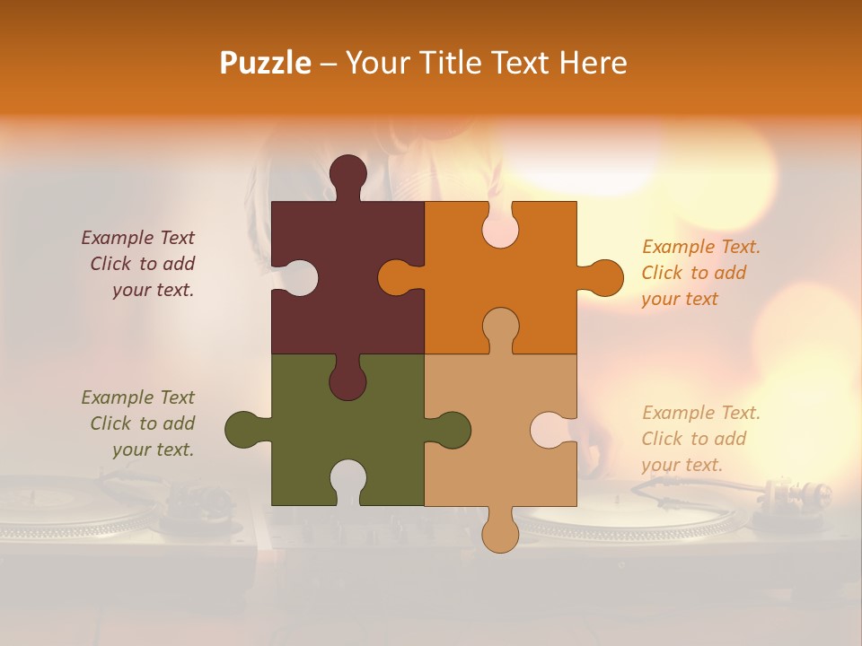 Dj Playing PowerPoint Template