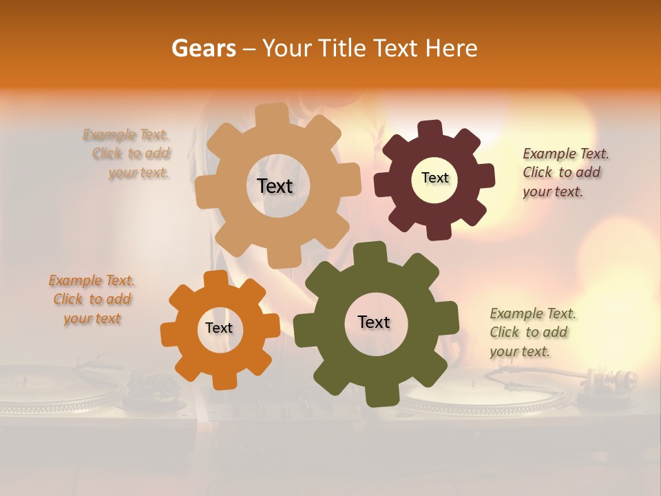 Dj Playing PowerPoint Template