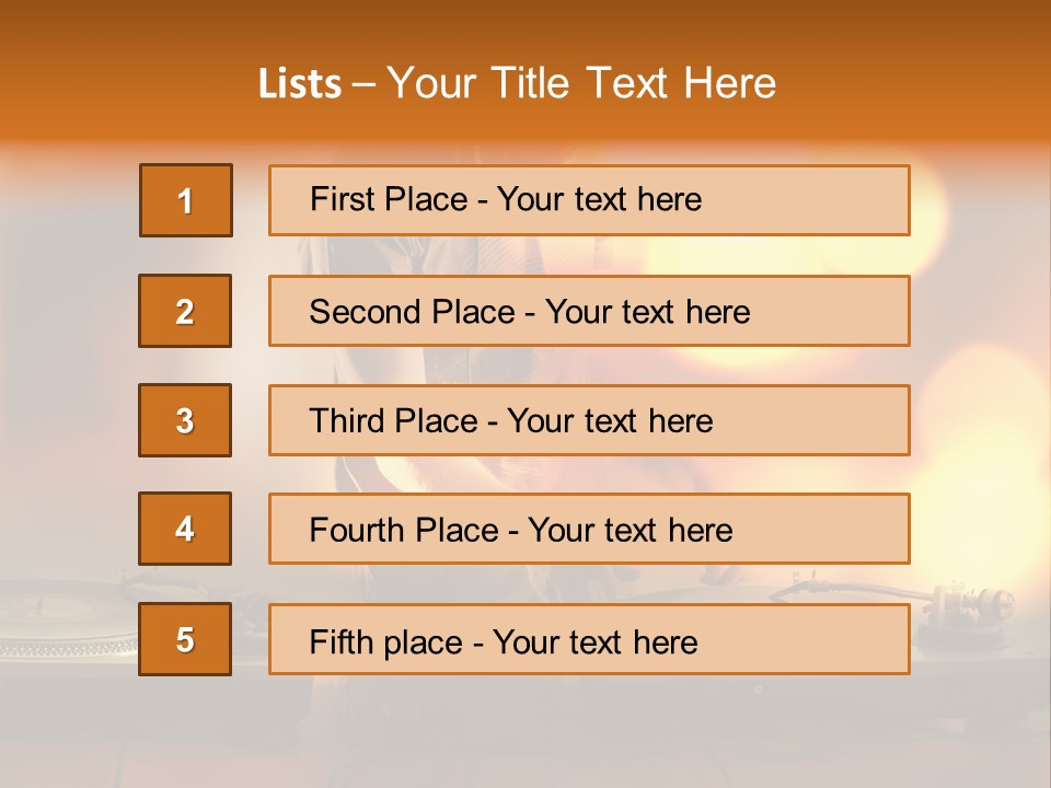 Dj Playing PowerPoint Template