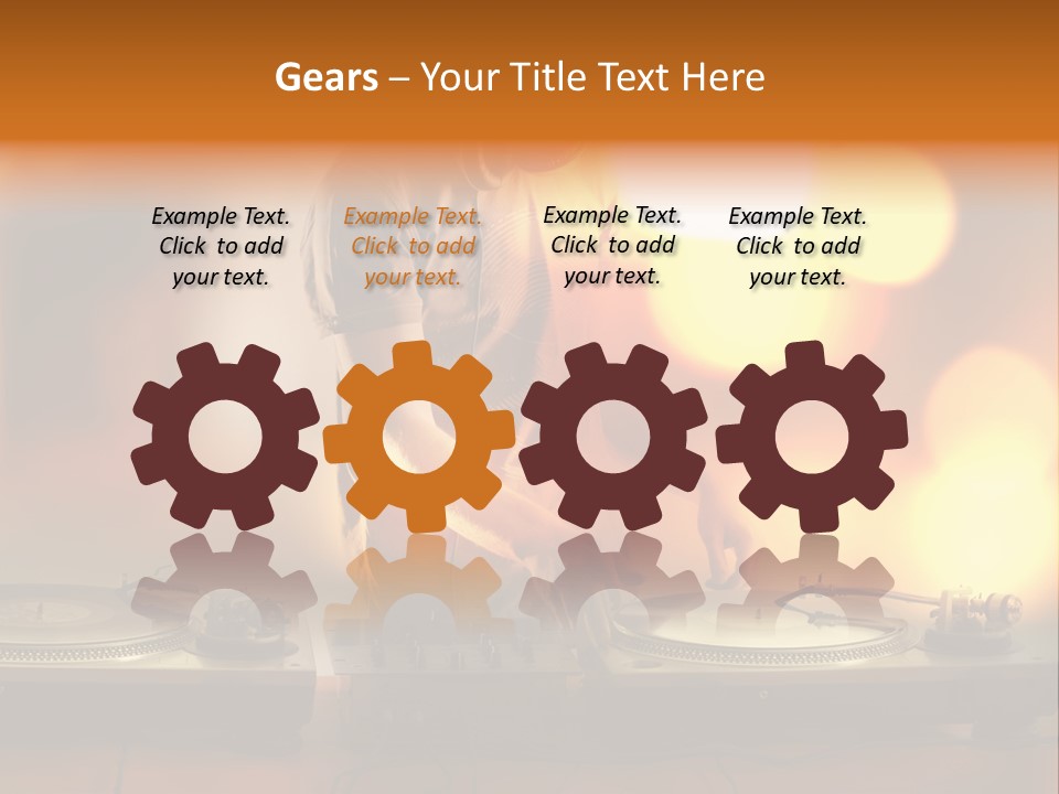 Dj Playing PowerPoint Template