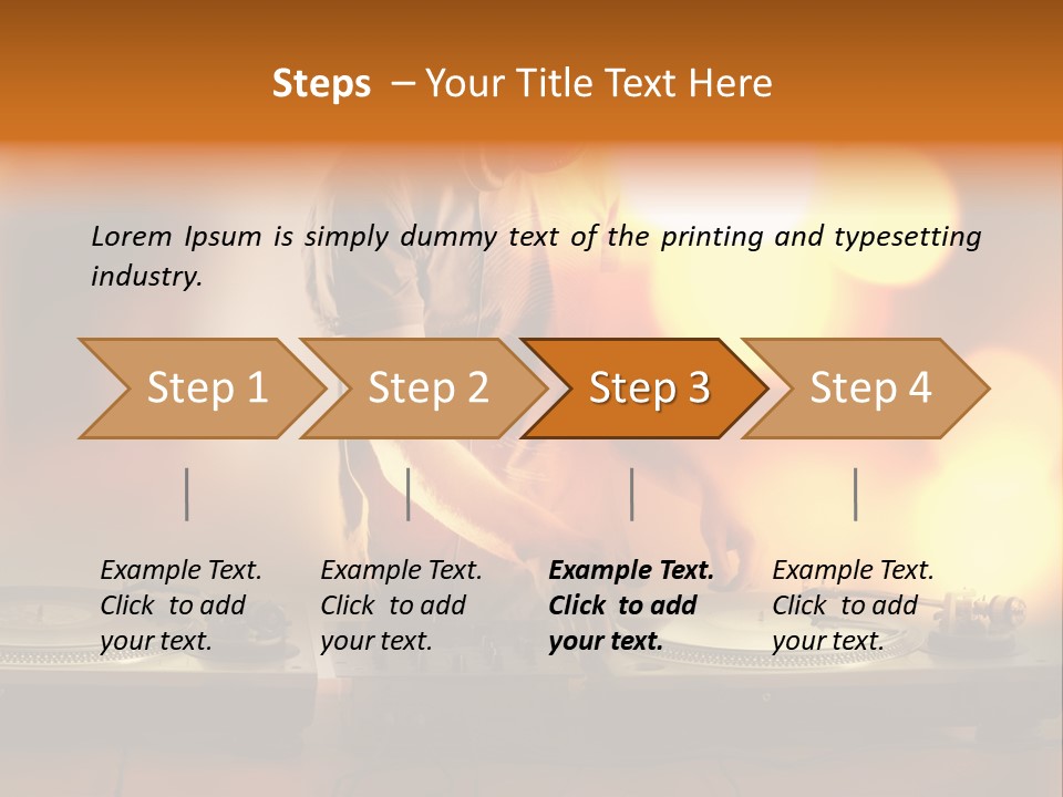 Dj Playing PowerPoint Template