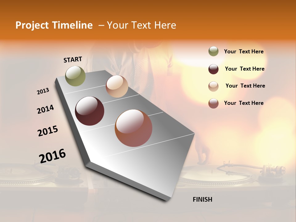 Dj Playing PowerPoint Template