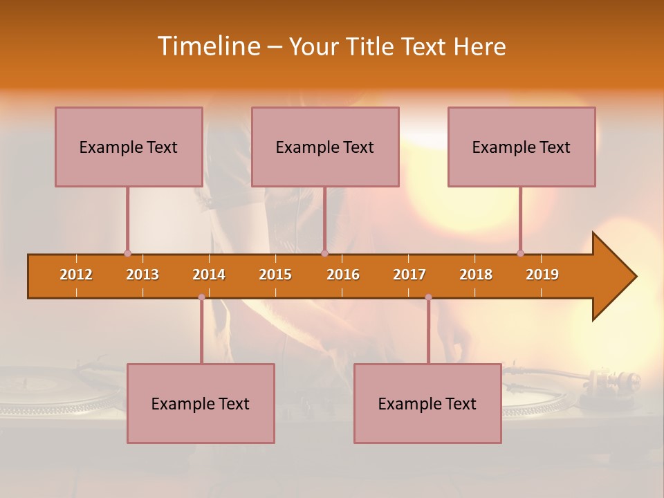 Dj Playing PowerPoint Template