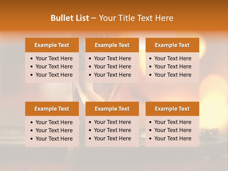 Dj Playing PowerPoint Template