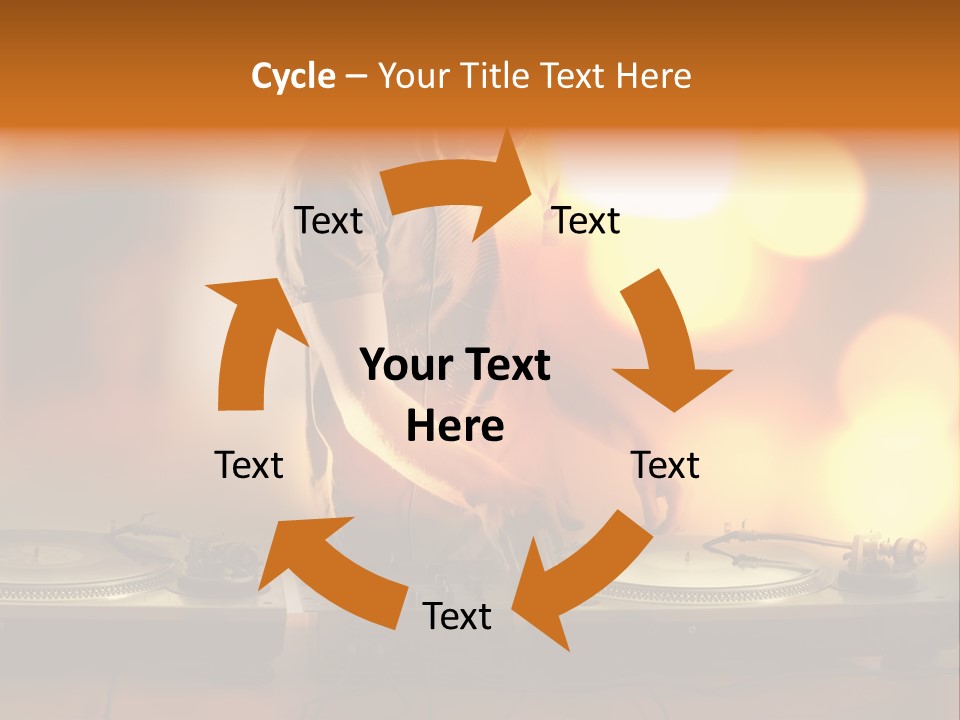 Dj Playing PowerPoint Template