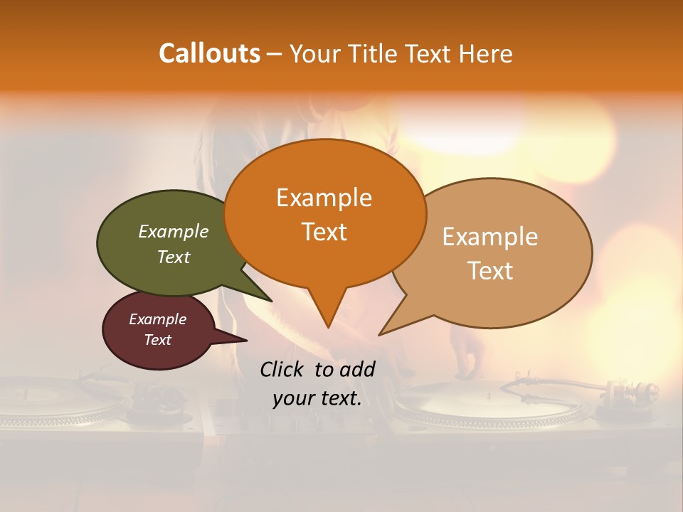 Dj Playing PowerPoint Template