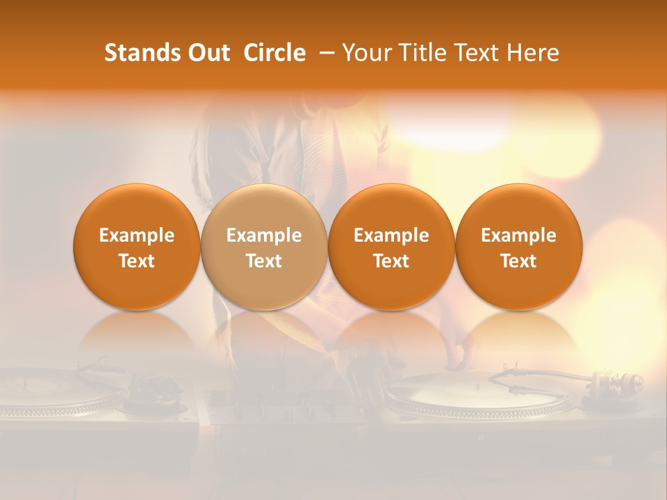 Dj Playing PowerPoint Template