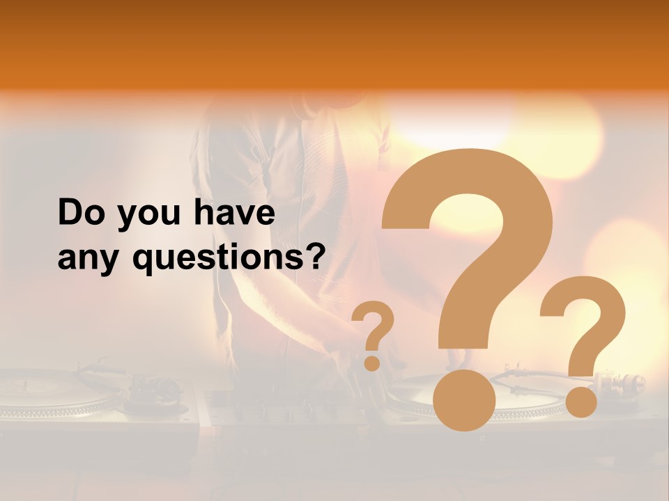 Dj Playing PowerPoint Template