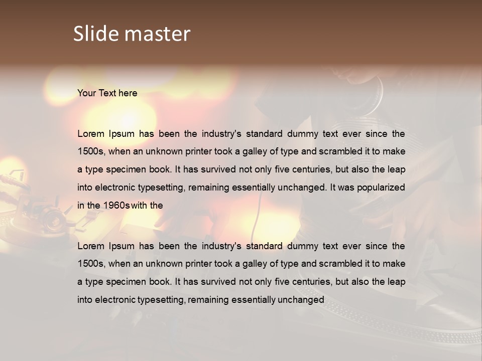 Dj Facebook Cover PowerPoint Template