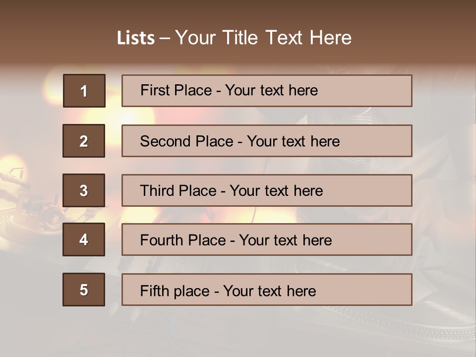 Dj Facebook Cover PowerPoint Template