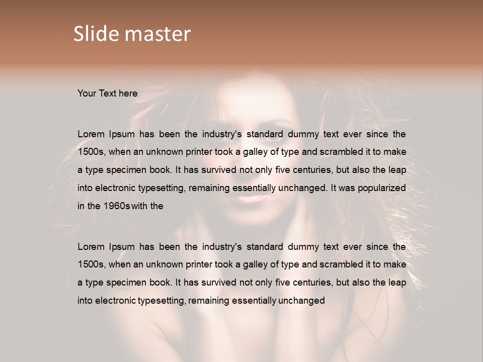 Red Hair Tach PowerPoint Template