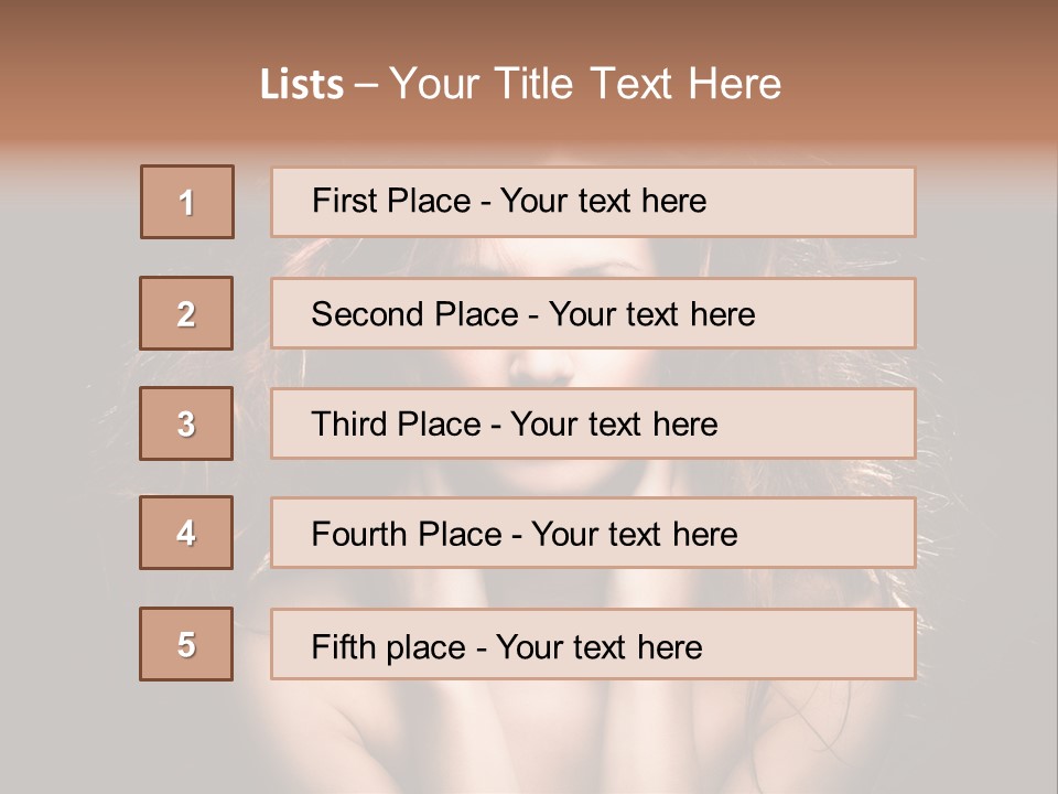 Red Hair Tach PowerPoint Template