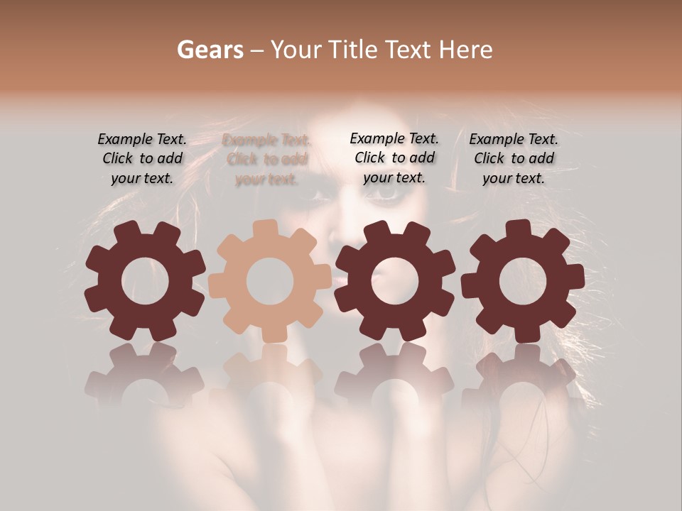 Red Hair Tach PowerPoint Template