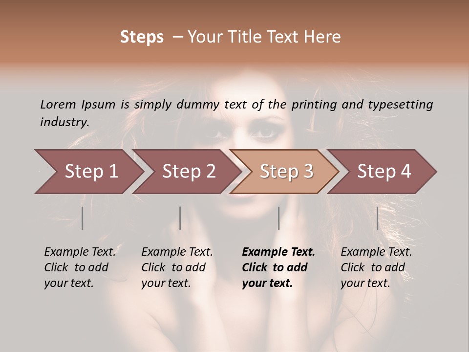 Red Hair Tach PowerPoint Template