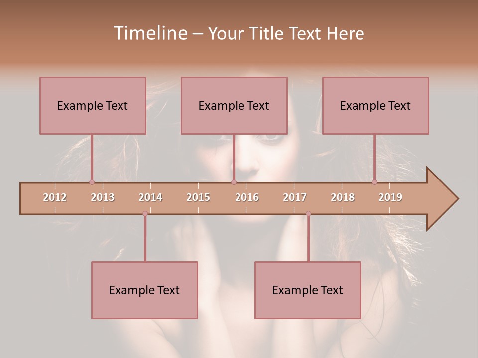 Red Hair Tach PowerPoint Template