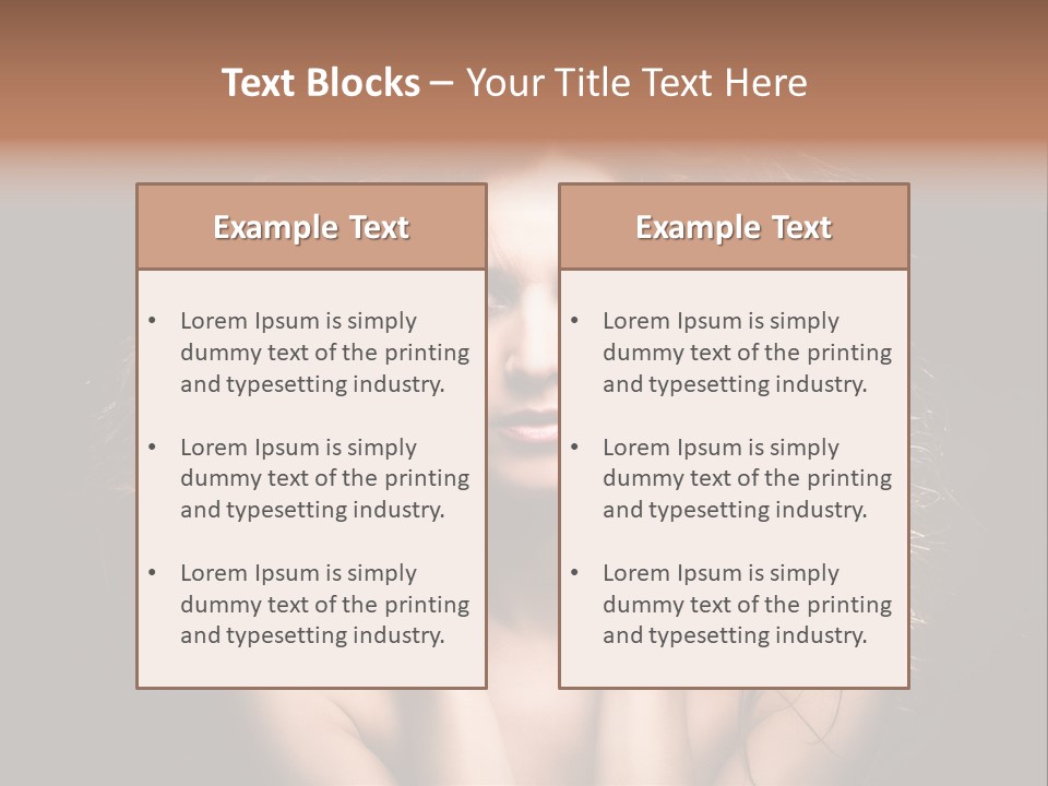 Red Hair Tach PowerPoint Template