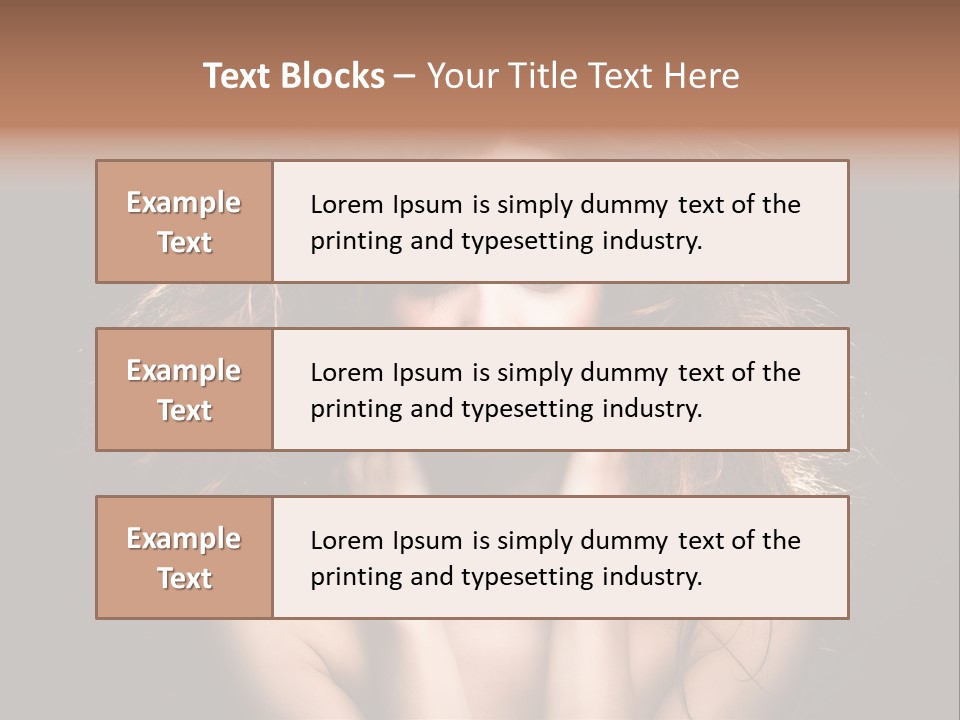 Red Hair Tach PowerPoint Template