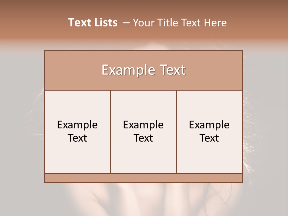 Red Hair Tach PowerPoint Template