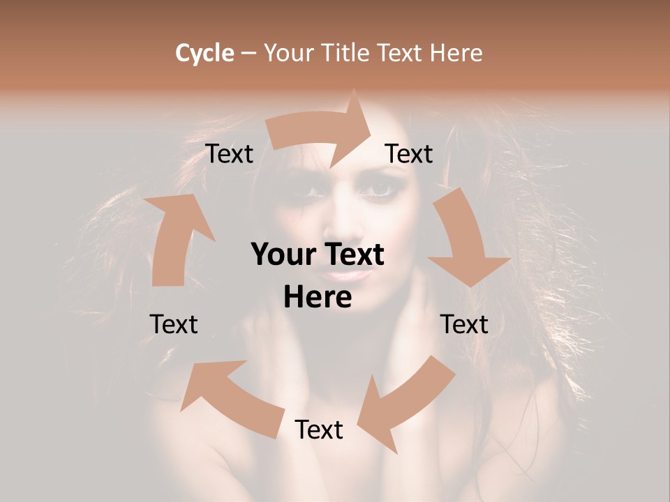 Red Hair Tach PowerPoint Template