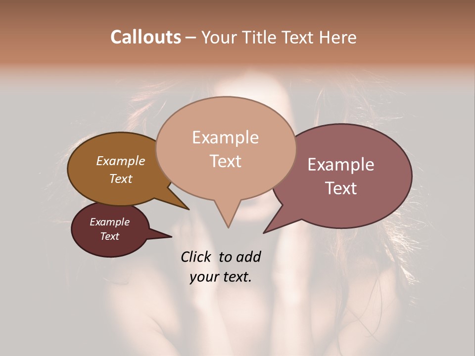 Red Hair Tach PowerPoint Template