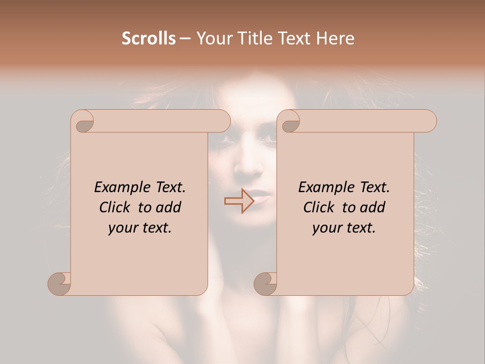 Red Hair Tach PowerPoint Template