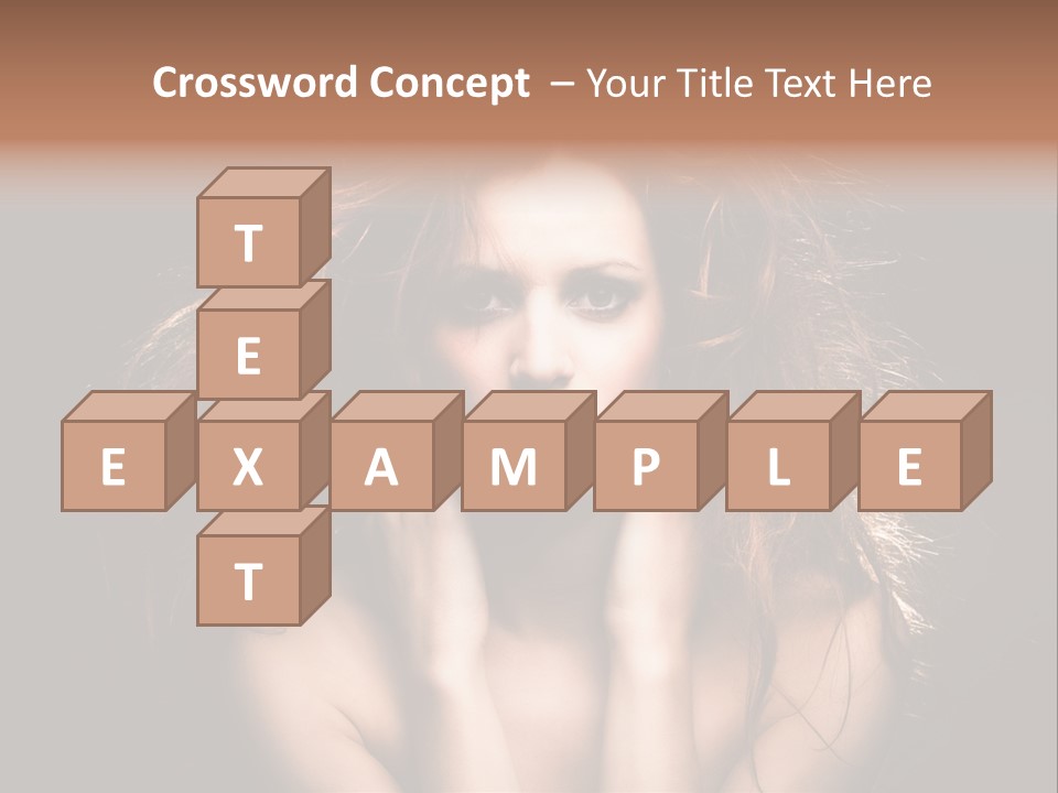 Red Hair Tach PowerPoint Template