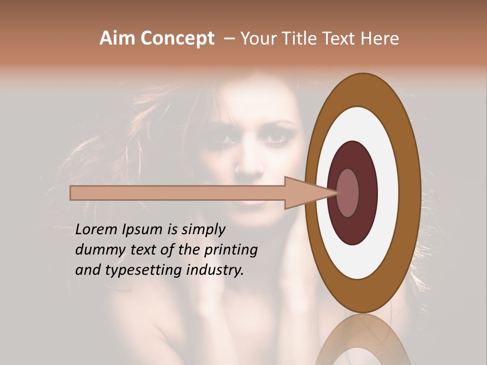 Red Hair Tach PowerPoint Template