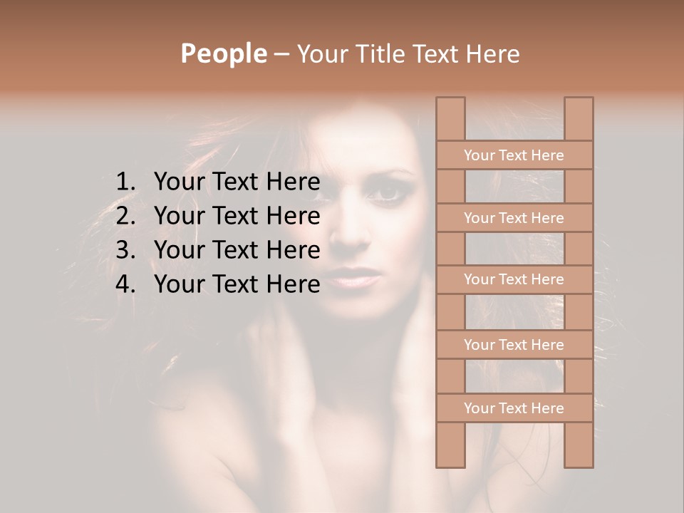 Red Hair Tach PowerPoint Template
